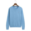 Blue Crew Neck Knit Jumper