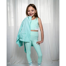 Load image into Gallery viewer, Mint Green Half Crew Socks