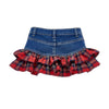PRE ORDER - Babies Tartan Denim Skirt