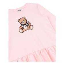 Load image into Gallery viewer, Pink Teddy &amp; Sequin Bow Dress