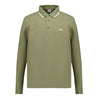 Khaki Green LS Polo Shirt