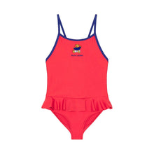 Load image into Gallery viewer, Red Peplum Swimsuit