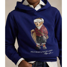 Load image into Gallery viewer, Dark Blue Polo Bear Hoodie
