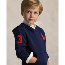 Load image into Gallery viewer, Navy Large Pony Hoodie