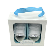 Load image into Gallery viewer, White &amp; Navy Pre Walker Trainers