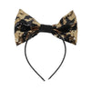 Black & Gold Sequin "Queenie" Headband