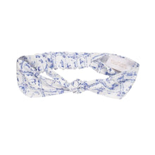 Load image into Gallery viewer, Blue &amp; White Tile Print Romper &amp; Headband