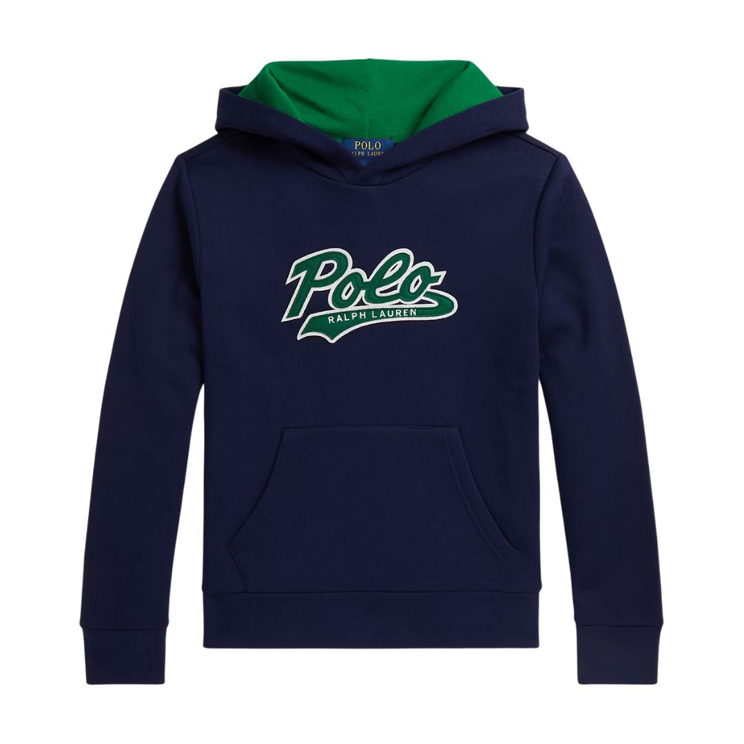 Navy Polo Logo Hoodie