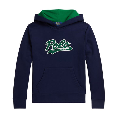 Navy Polo Logo Hoodie