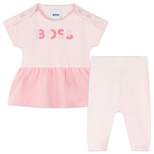 Load image into Gallery viewer, Pink Logo Dress &amp; Legging Set Gift Boxed