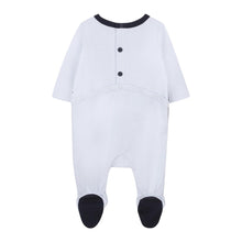 Load image into Gallery viewer, Pale Blue Large Logo Babygrow