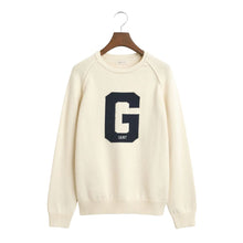 Load image into Gallery viewer, Cream &quot;G&quot; Logo Knit Jumper