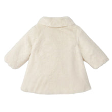 Load image into Gallery viewer, Cream Faux Fur Coat