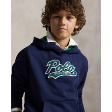 Load image into Gallery viewer, Navy Polo Logo Hoodie