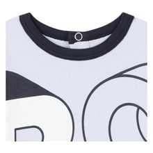 Load image into Gallery viewer, Pale Blue Large Logo Babygrow