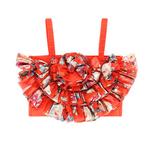 Load image into Gallery viewer, Deep Orange Foil Print Tutu Set