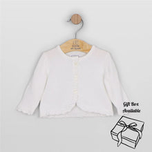 Load image into Gallery viewer, Girls White Knitted Cardigan