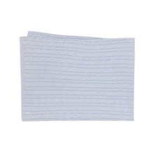 Load image into Gallery viewer, Pale Blue Cable Knit Blanket