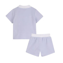 Load image into Gallery viewer, PRE ORDER - Babies Pale Blue Piqu­­é Shorts Set