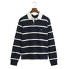 Navy & White Striped Rugby Top