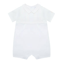 Load image into Gallery viewer, White Pleated Romper