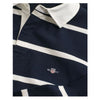 Navy & White Striped Rugby Top