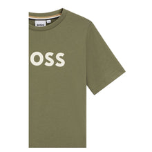 Load image into Gallery viewer, Khaki Green Large Logo T-Shirt