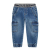 Mid Blue Cargo Jeans