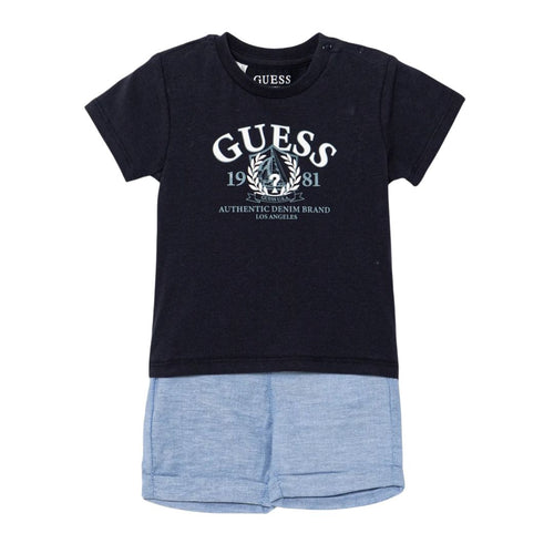 Babies Navy T-Shirt & Shorts Set