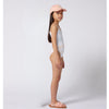 Ivory Palm Print Swimsuit