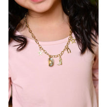 Load image into Gallery viewer, Gold Cowgirl Charm Necklace