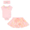 Pink Rainbow Tutu, Body & Hairband Set