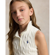 Load image into Gallery viewer, Ivory Cable Knit Polo &amp; Skirt Set