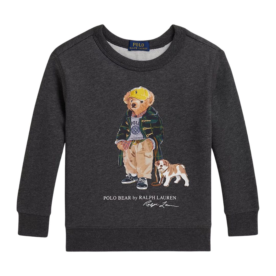 Dark Grey Polo Bear Sweat Top