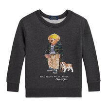 Load image into Gallery viewer, Dark Grey Polo Bear Sweat Top