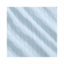 Load image into Gallery viewer, Pale Blue Cable Knit Blanket