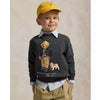 Dark Grey Polo Bear Sweat Top