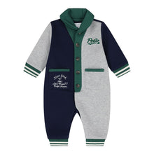 Load image into Gallery viewer, Navy &amp; Grey Colour Block All In One