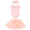 Pink Rainbow Tutu, Body & Hairband Set