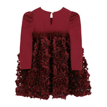 Load image into Gallery viewer, Burgundy Roses &quot;Lively&quot; Dress