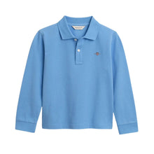 Load image into Gallery viewer, Blue LS Logo Polo Top
