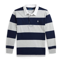 Load image into Gallery viewer, Navy &amp; Grey Rugby Shirt