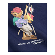 Load image into Gallery viewer, Babies Navy Polo Bear Sweat Top