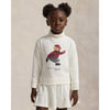 PRE ORDER - Girls Ivory Polo Bear Dress