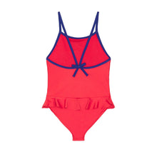 Load image into Gallery viewer, Red Peplum Swimsuit
