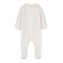 Load image into Gallery viewer, Ivory Velour Babygrow