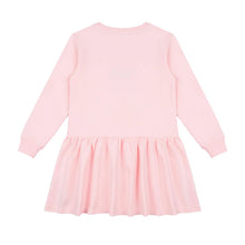 Load image into Gallery viewer, Pink Teddy &amp; Sequin Bow Dress