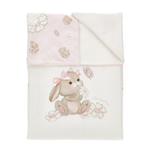 Load image into Gallery viewer, White &amp; Pink Bunny Blanket