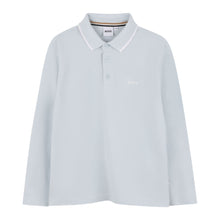 Load image into Gallery viewer, Pale Blue LS Polo Shirt