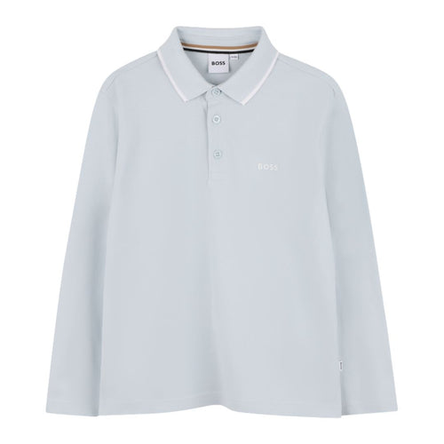 Pale Blue LS Polo Shirt